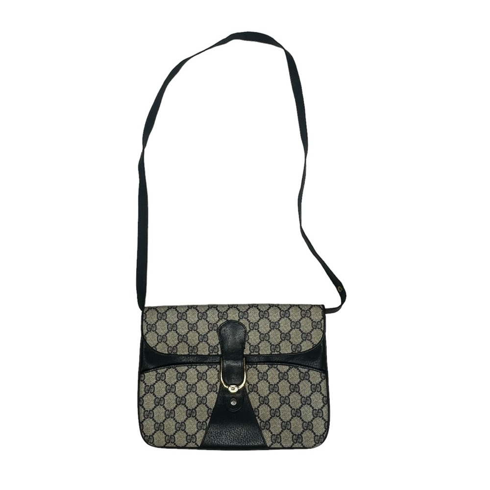 FINAL PRICE Late 70’s/early 80’s Gucci GG Monogram CanvasLeather Convertible Bag - Picture 9 of 15
